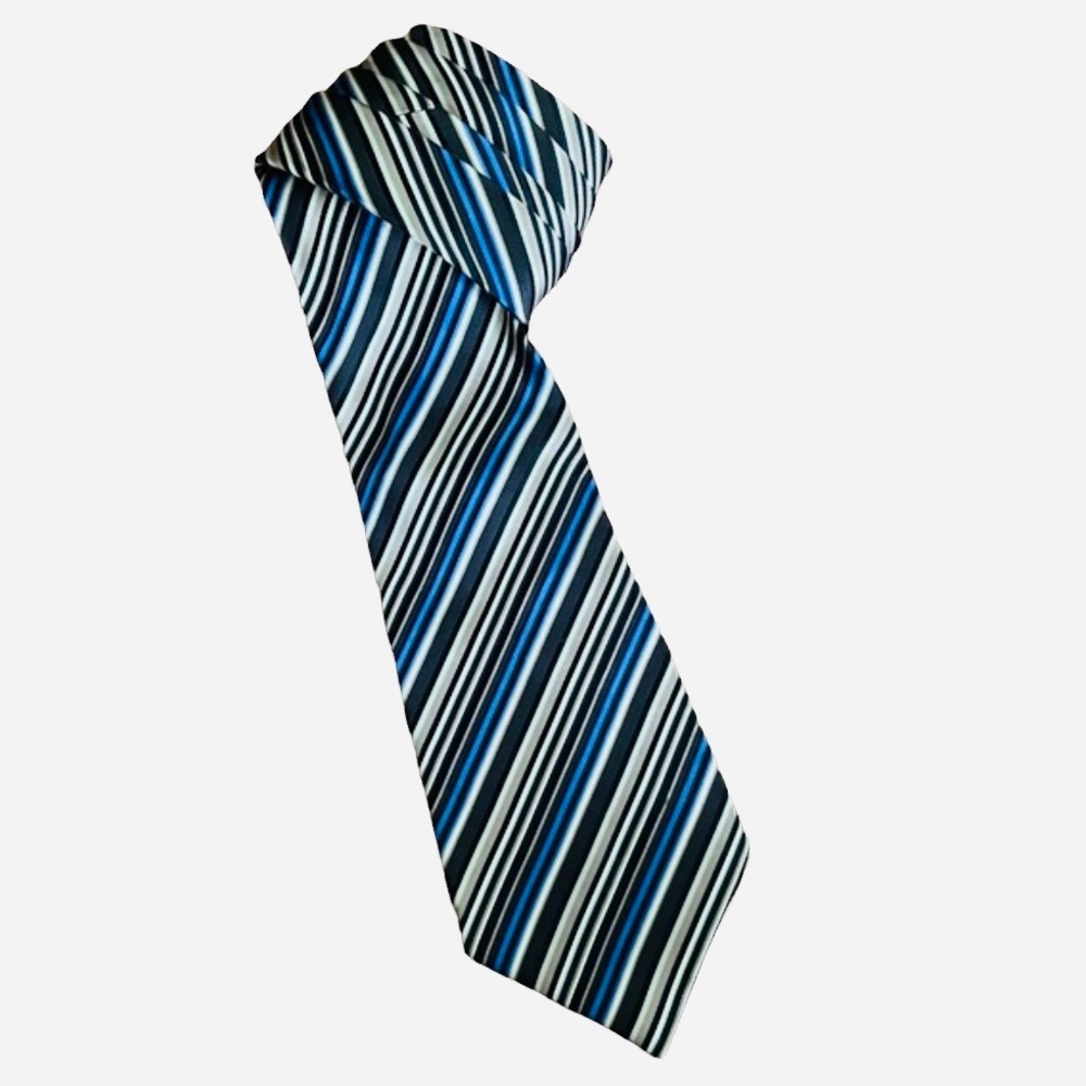 Joseph Addo striped silk tie